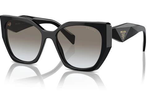 prada spr19z|Prada Symbole Logo Pillow Sunglasses Black/Gold (SPR19Z .